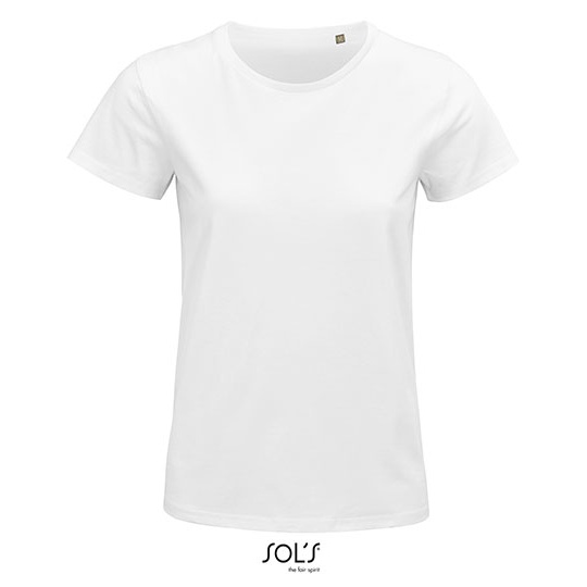 T-shirt Klasyczny Bawełna Organiczna L03579 - White
