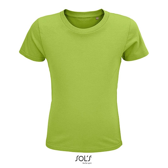 T-shirt Dzieciecy Krotki Rekaw Bawelna Organiczna L03580 - Apple Green