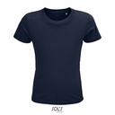 T-shirt Dziecięcy Krótki Rękaw Bawełna Organiczna L03580 - French Navy