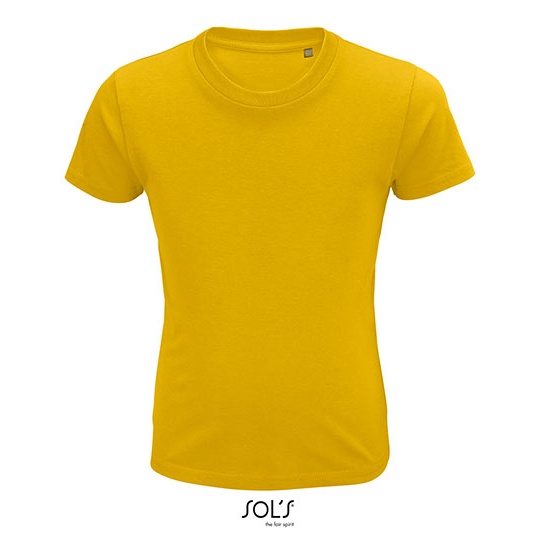 T-shirt Dzieciecy Krotki Rekaw Bawelna Organiczna L03580 - Gold