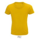 T-shirt Dzieciecy Krotki Rekaw Bawelna Organiczna L03580 - Gold