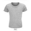 T-shirt Dzieciecy Krotki Rekaw Bawelna Organiczna L03580 - Grey Melange