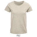 T-shirt Dzieciecy Krotki Rekaw Bawelna Organiczna L03580 - Heather Beige