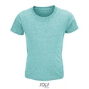 T-shirt Dzieciecy Krotki Rekaw Bawelna Organiczna L03580 - Heather Light Green