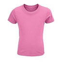 T-shirt Dziecięcy Krótki Rękaw Bawełna Organiczna L03580 - Orchid Pink