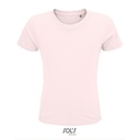 T-shirt Dzieciecy Krotki Rekaw Bawelna Organiczna L03580 - Pale Pink