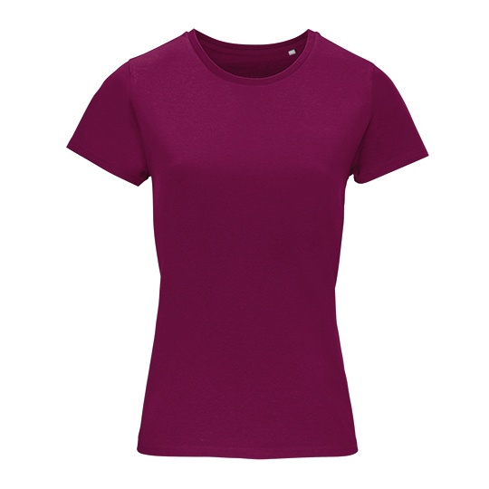 T-shirt Damski Klasyczny Bawelniany L03581 - Astral Purple