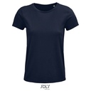 T-shirt Damski Klasyczny Bawelniany L03581 - French Navy