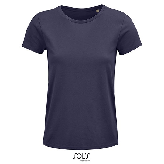 T-shirt Damski Klasyczny Bawelniany L03581 - Mouse Grey (Solid)