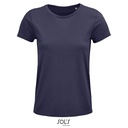 T-shirt Damski Klasyczny Bawelniany L03581 - Mouse Grey (Solid)