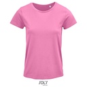 T-shirt Damski Klasyczny Bawelniany L03581 - Orchid Pink
