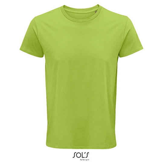 Męski T-shirt z Okrągłym Dekoltem L03582 - Apple Green