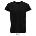 Męski T-shirt z Okrągłym Dekoltem L03582 - Deep Black