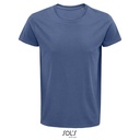 Męski T-shirt z Okrągłym Dekoltem L03582 - Denim