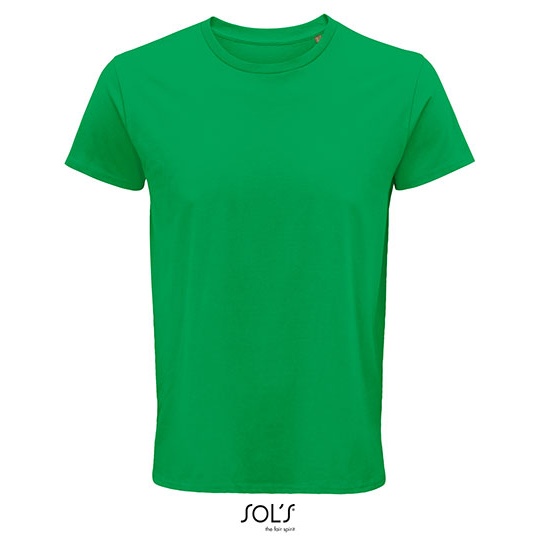 Męski T-shirt z Okrągłym Dekoltem L03582 - Kelly Green
