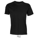 T-shirt Oversize Bawełna Poliester Recykling L03805 - Black