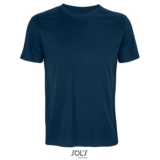 T-shirt Oversize Bawełna Poliester Recykling L03805 - Navy