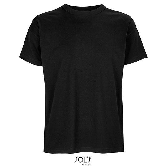 T-shirt Meski Oversize Bawelna Organiczna L03806 - Deep Black