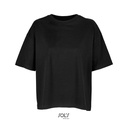 Damski T-shirt Oversize L03807 - Deep Black