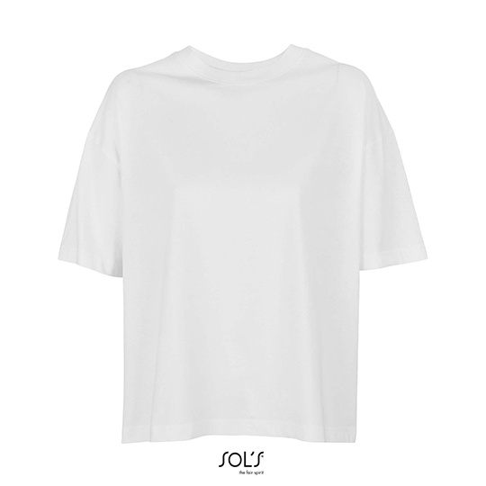 T-shirt Oversize Bawelna Organiczna L03807 - White