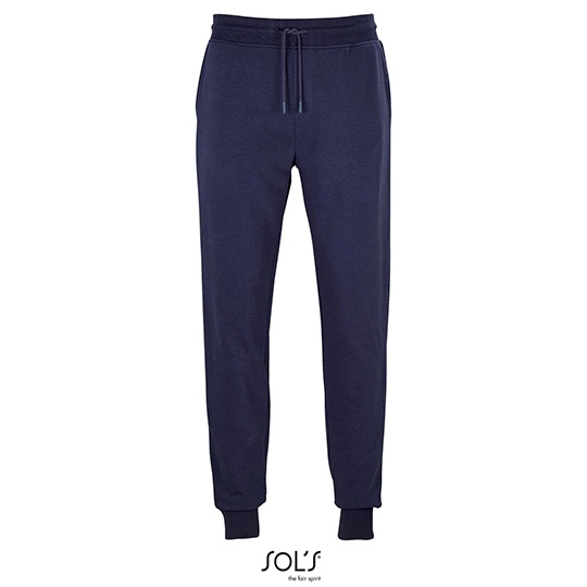 Męskie spodnie dresowe slim L03808 - French Navy