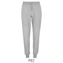 Damskie spodnie dresowe slim L03809 - Grey Melange