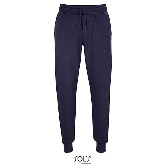 Spodnie Dresowe Slim Fit Organiczna Bawelna Polar L03810 - French Navy