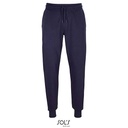 Spodnie Dresowe Slim Fit Organiczna Bawelna Polar L03810 - French Navy