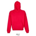 Bluza unisex oversize z kapturem L03813 - Bright Red