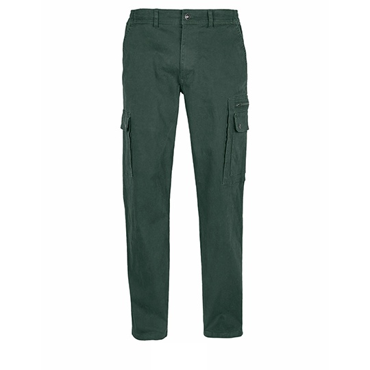 Spodnie Męskie Strecz Nowoczesny Fason L03820 - Forest Green