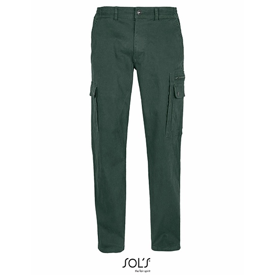 Spodnie Meskie Strecz Nowoczesny Fason L03820 - Forest Green