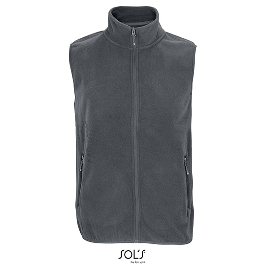 Bezrękawnik Oversize Polar z Recyklingu L03822 - Charcoal Grey (Solid)