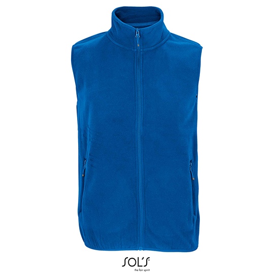 Unisex Bezrękawnik Polarowy na Zamek L03822 - Royal Blue