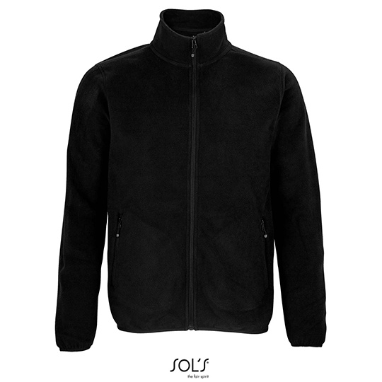 Męska bluza polarowa zapinana na zamek L03823 - Black