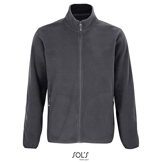 Bluza Oversize Polar z Recyklingu Elastyczna L03823 - Charcoal Grey (Solid)