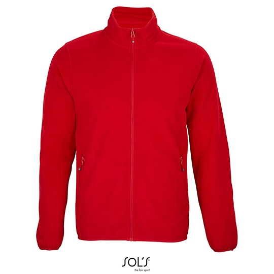 Męska bluza polarowa zapinana na zamek L03823 - Red