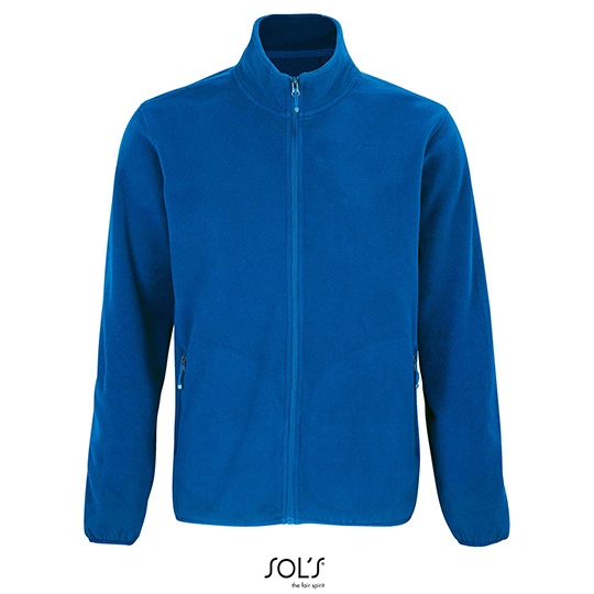 Męska bluza polarowa zapinana na zamek L03823 - Royal Blue