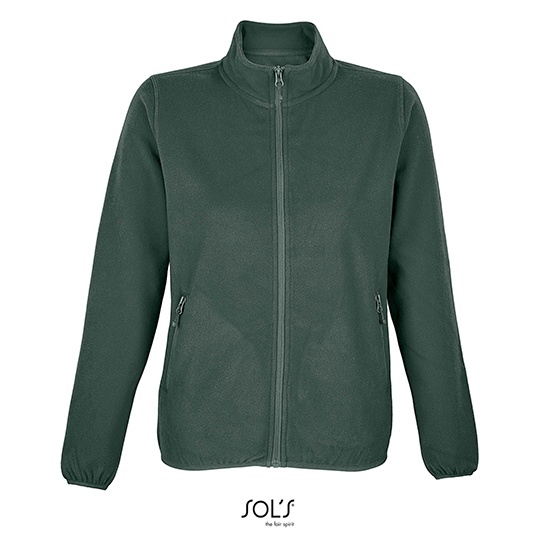 Bluza Damska Oversize Polar Recyklingowany L03824 - Forest Green