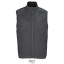Męski bezrękawnik softshell z zamkiem L03825 - Charcoal Grey (Solid)
