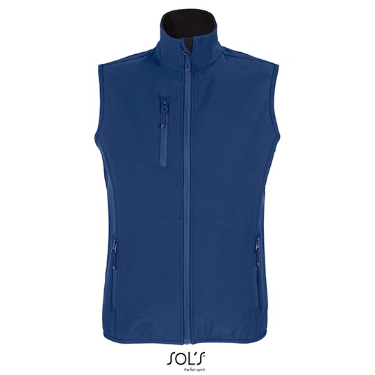 Bezrekawnik Damski Oversize Softshell z Recyklingu L03826 - Abyss Blue