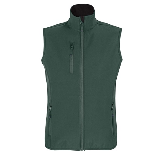 Bezrękawnik Damski Oversize Softshell z Recyklingu L03826 - Forest Green