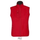 Bezrekawnik Damski Oversize Softshell z Recyklingu L03826 - Pepper Red