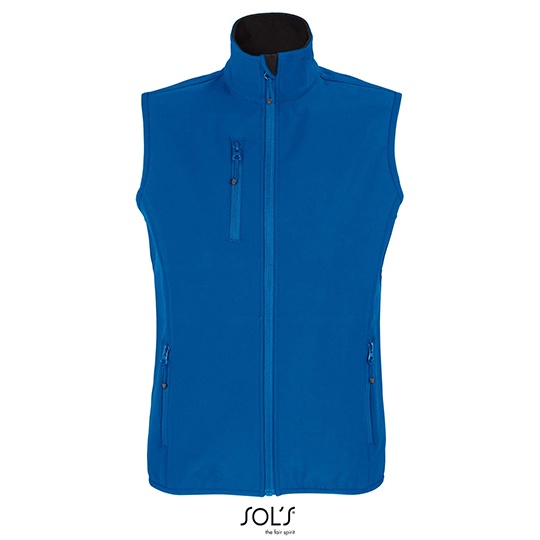 Bezrekawnik Damski Oversize Softshell z Recyklingu L03826 - Royal Blue 241