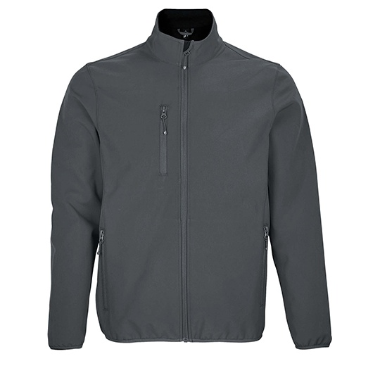 Męska Kurtka Oversize Softshell L03827 - Charcoal Grey (Solid)