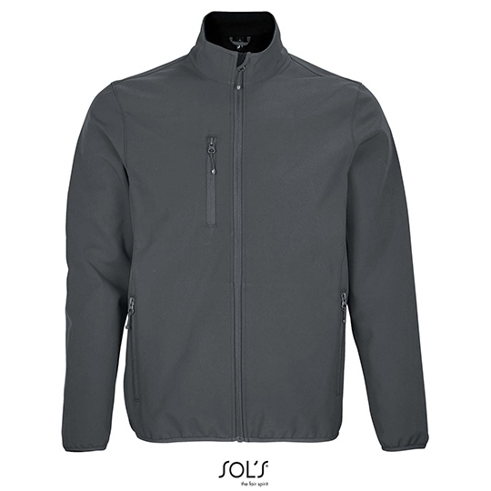 Meska Kurtka Oversize Softshell L03827 - Charcoal Grey (Solid)