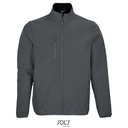 Męska Kurtka Oversize Softshell L03827 - Charcoal Grey (Solid)