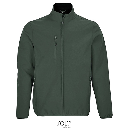 Męska Kurtka Oversize Softshell L03827 - Forest Green