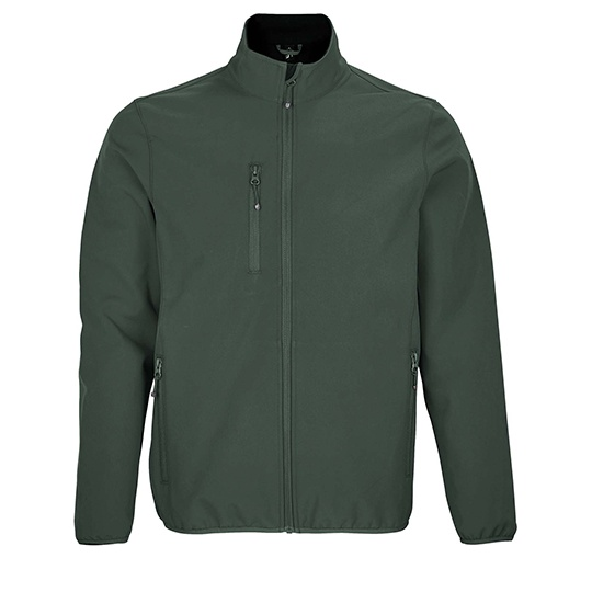Męska Kurtka Oversize Softshell L03827 - Forest Green