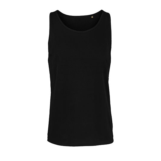 Tank top Unisex Oversize Bawełna Organiczna L03980 - Deep Black