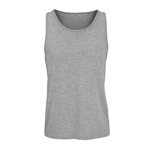 Tank top Unisex Oversize Bawełna Organiczna L03980 - Grey Melange